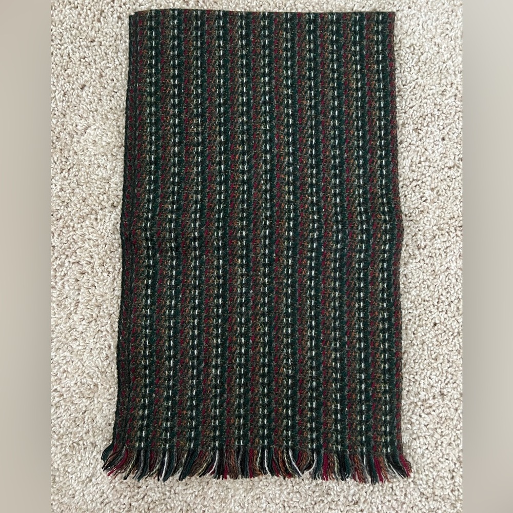 Killarney Weavers Ireland Scarf Wool Blend Muckross House Striped